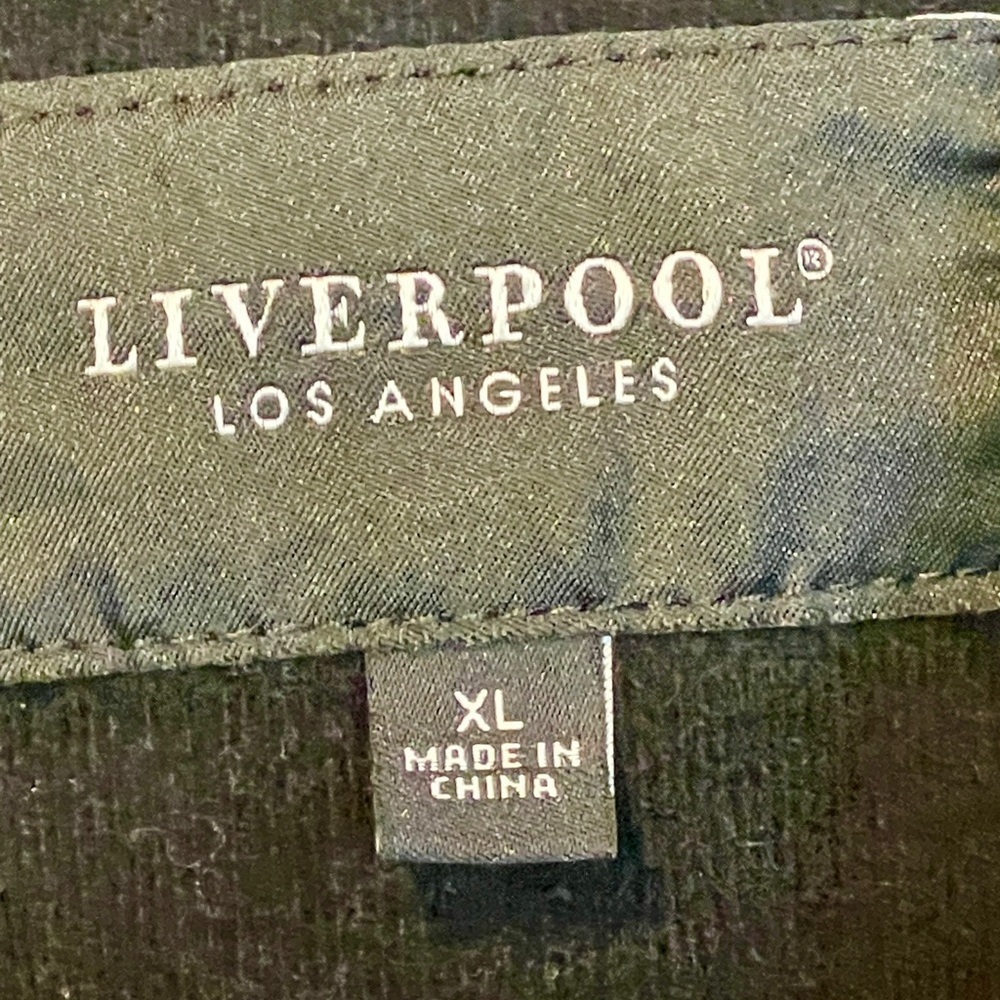 Liverpool XL Corduroy Classic Jacket Black Trucker Moto Jean Jacket Timeless - Picture 3 of 5